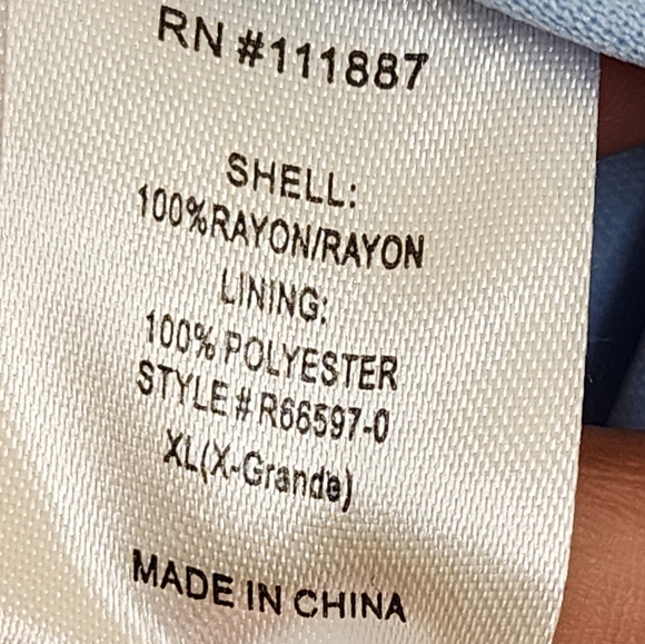 Mia & Tess Light Blue Floral Wrap Maxi Dress size XL - Picture 9 of 10